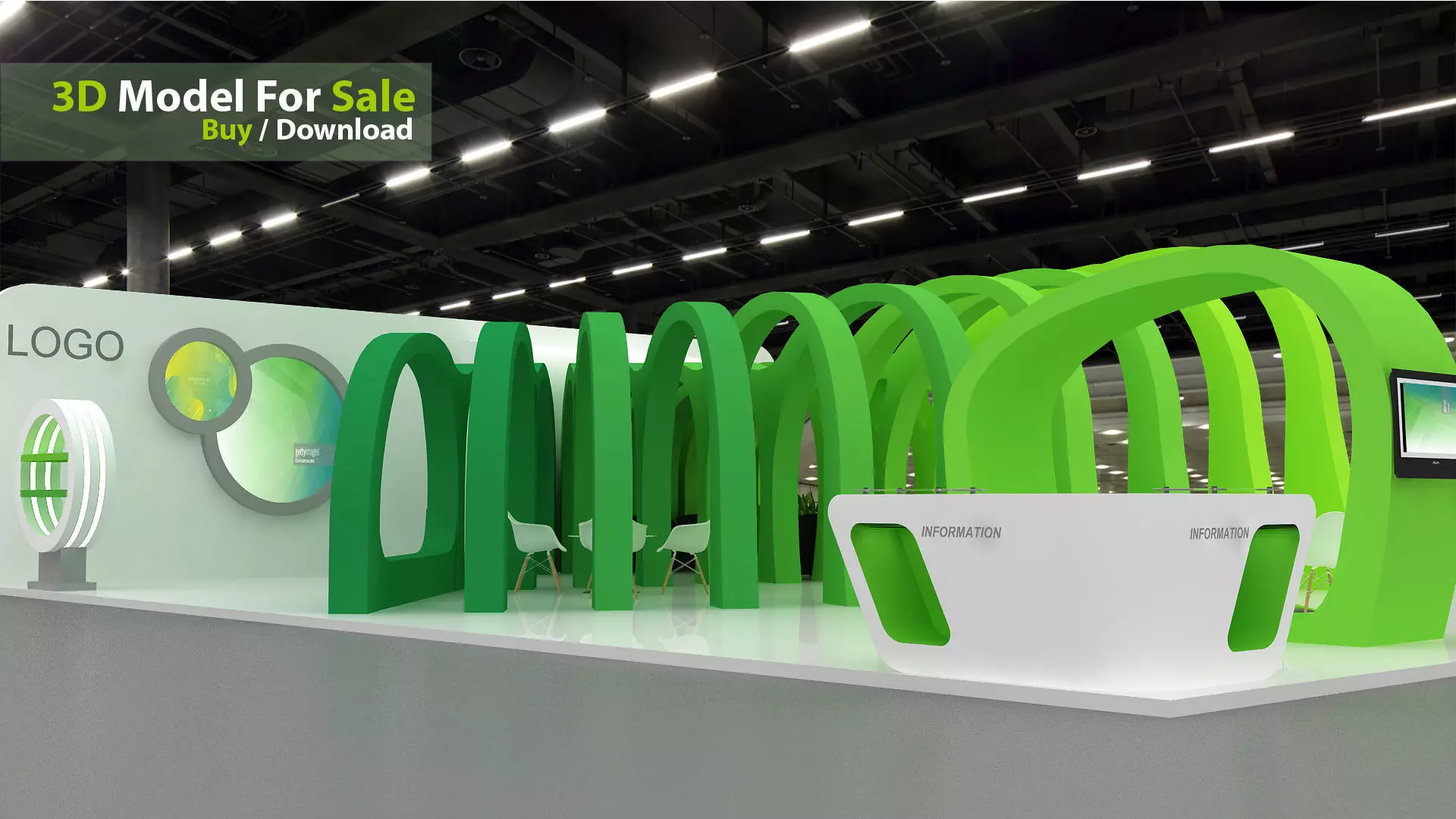 Exhibition design 3D model_14