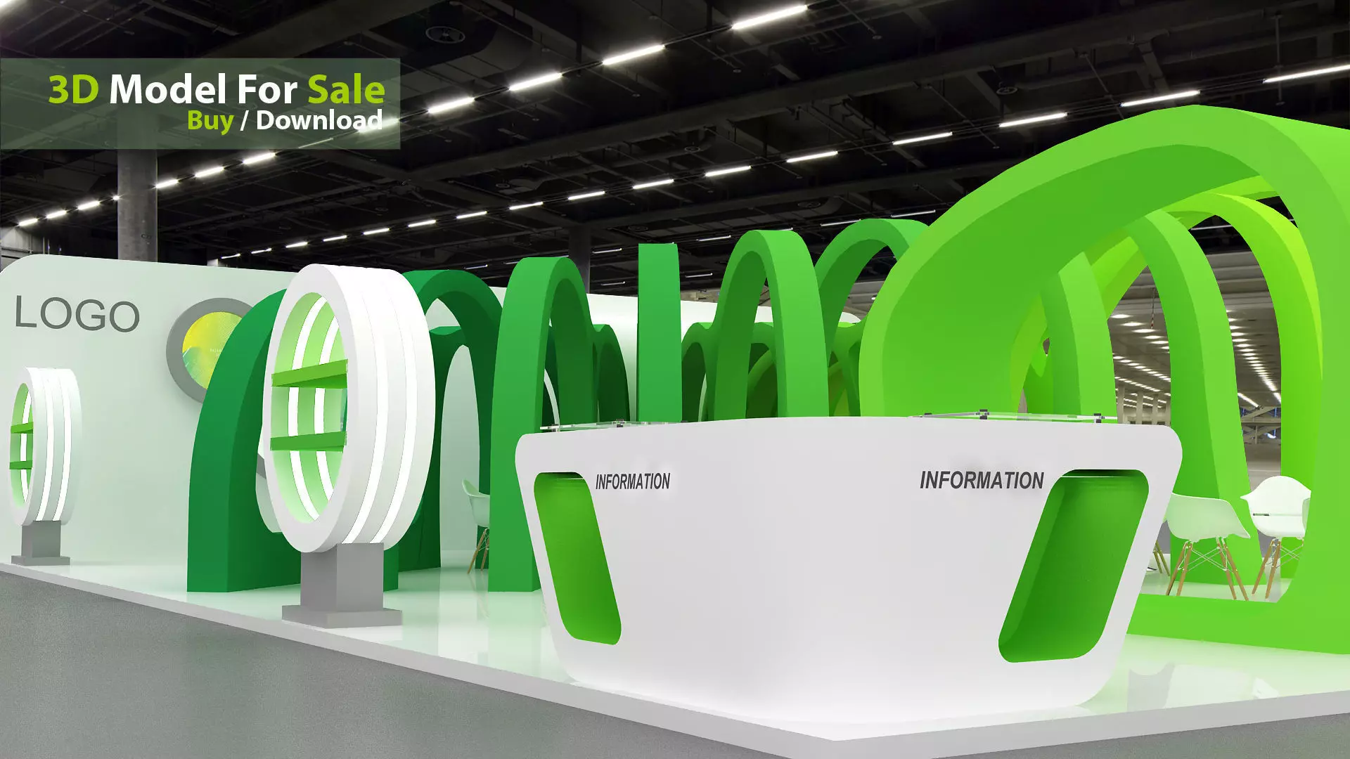 Exhibition design 3D model_3