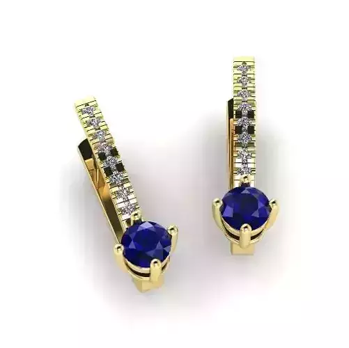 Earrings with stones N01459