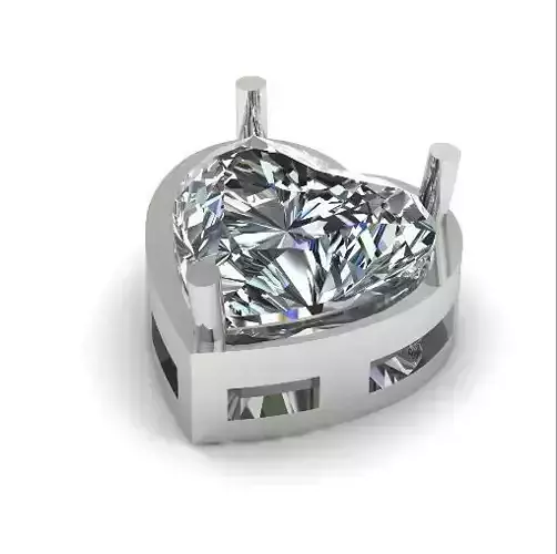 Pendant in the shape of a heart N01456