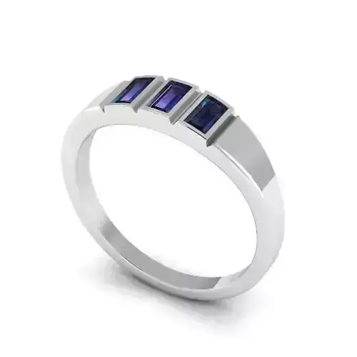 Ring with baguette stones N01441