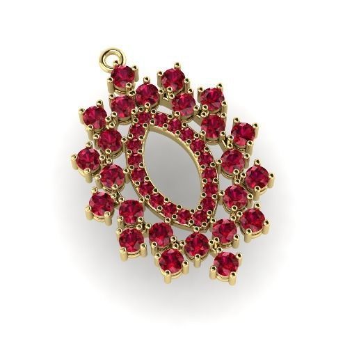 Pendant N01429 3D print model_2