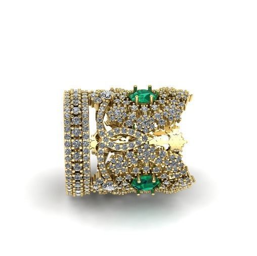 Ring crown N01427 3D print model_1