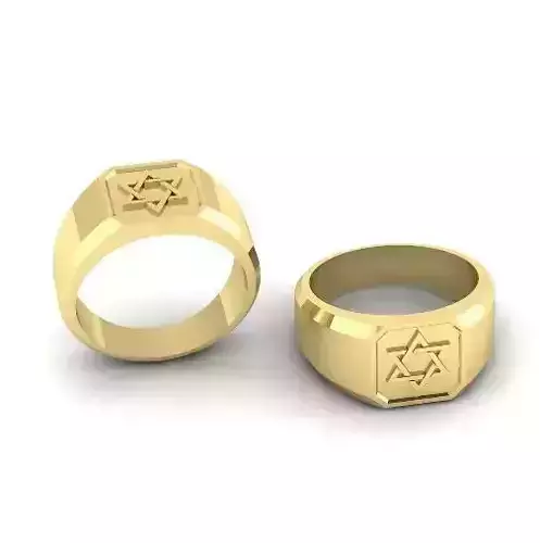Ring with star of david N01422