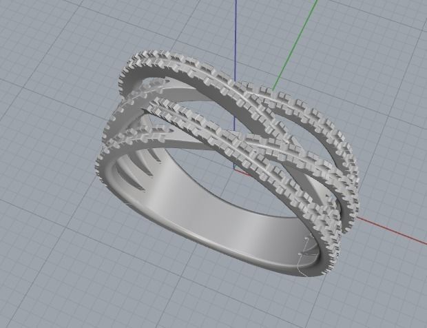 Ring N011767 3D print model_2