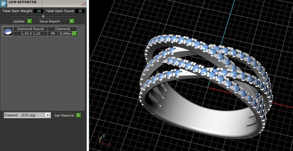 Ring N011767 3D print model_9