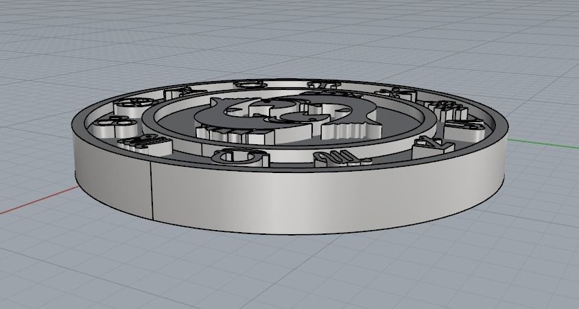 Pisces zodiac sign N011761 3D print model_3