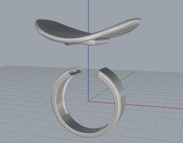 Ring N011755 3D print model_2