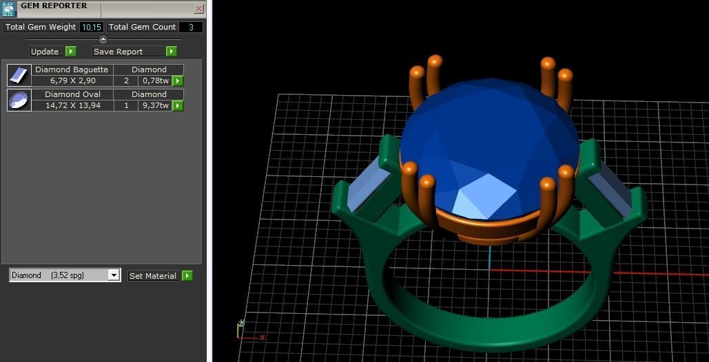 Ring N011740 3D print model_9
