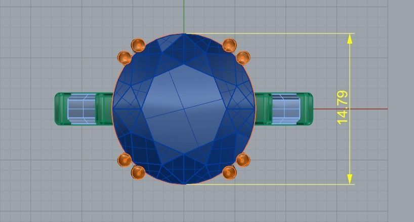 Ring N011740 3D print model_6