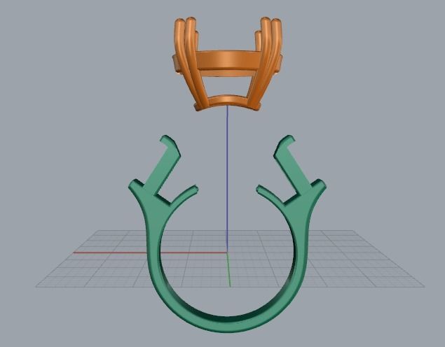 Ring N011740 3D print model_3