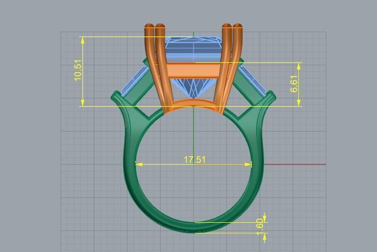 Ring N011739 3D print model_6