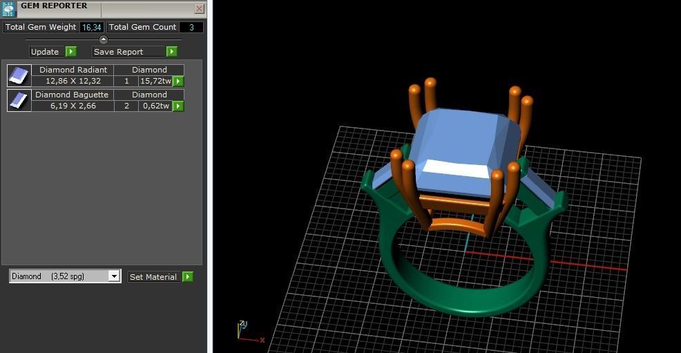 Ring N011739 3D print model_10