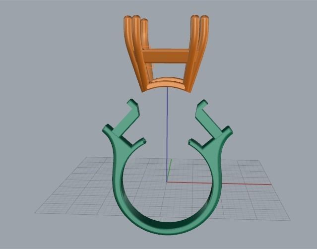 Ring N011739 3D print model_2