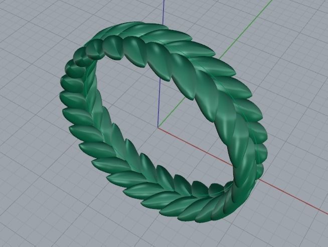 Ring wheat N011738 3D print model_3