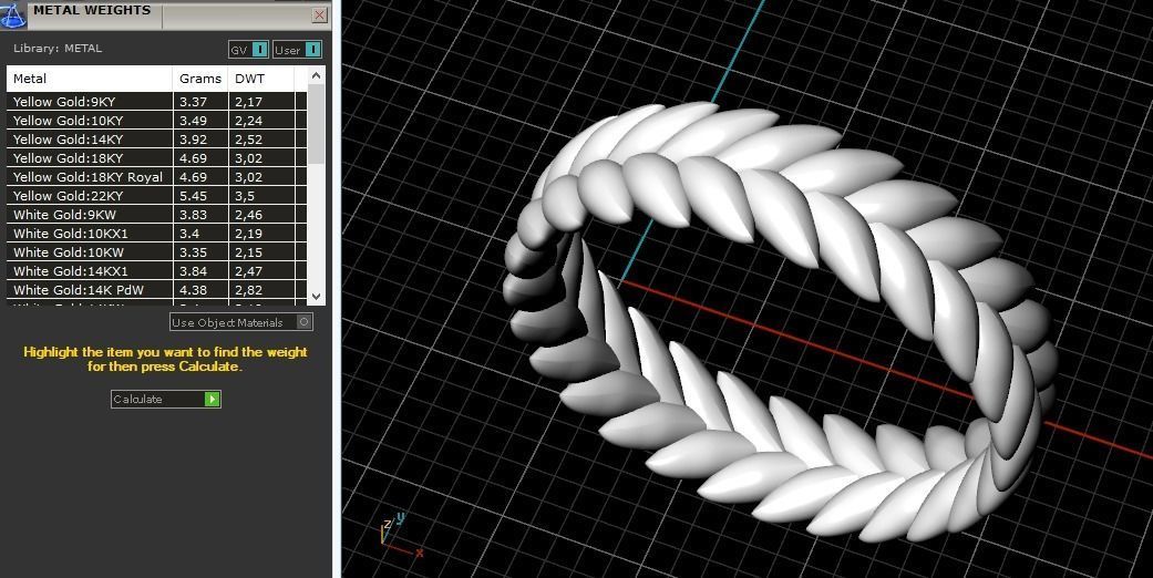 Ring wheat N011738 3D print model_8
