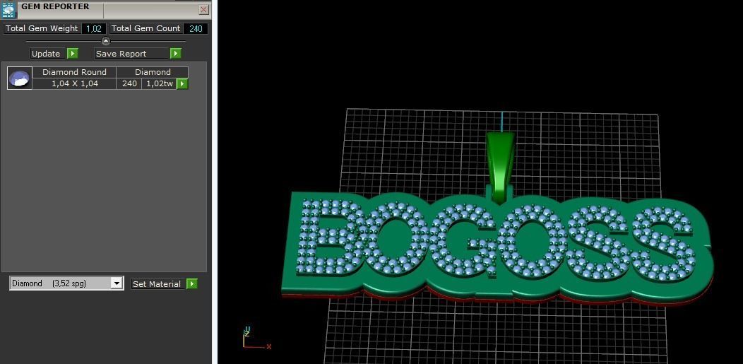 Pendant BOGOSS N011735 3D print model_9