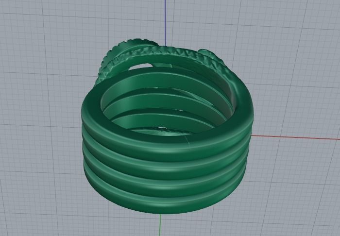 Ring of the Serpent N011734 3D print model_6