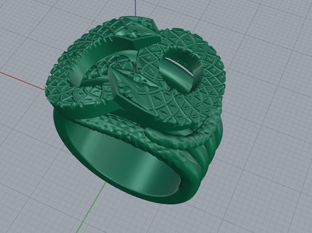 Ring of the Serpent N011734 3D print model_7