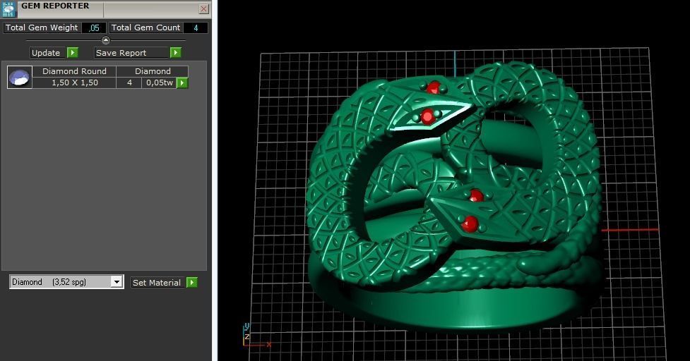 Ring of the Serpent N011734 3D print model_11