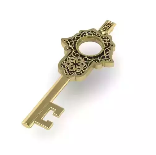 Pendant with key shape N011828
