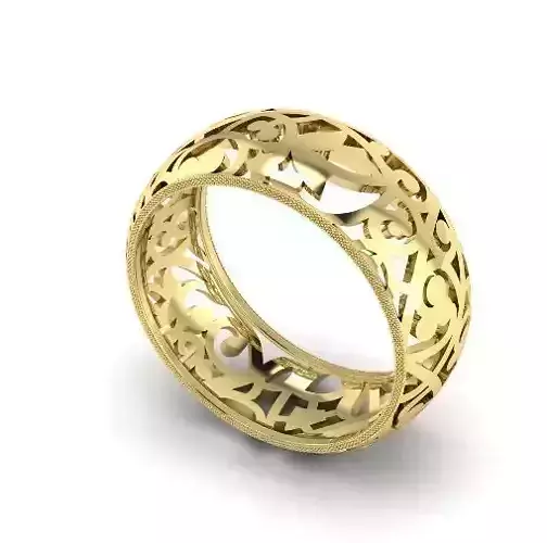 Ring with patterns N011817