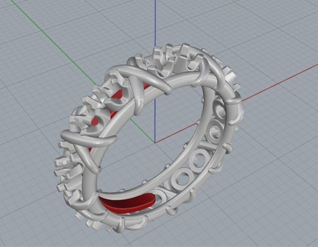 Ring N011816 3D print model_2