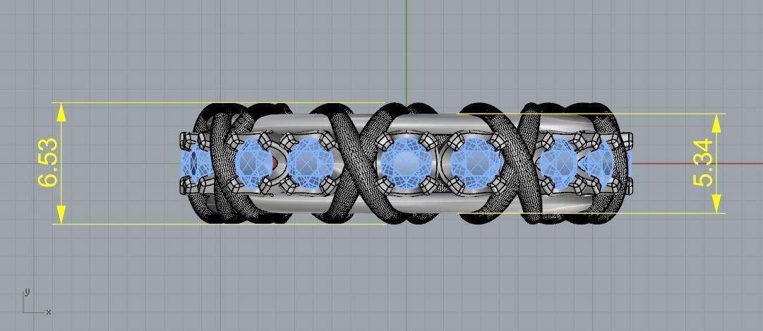 Ring N011816 3D print model_6