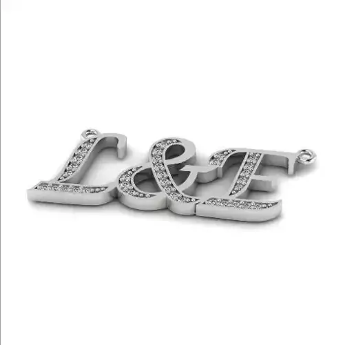 Pendant letter L E N011803