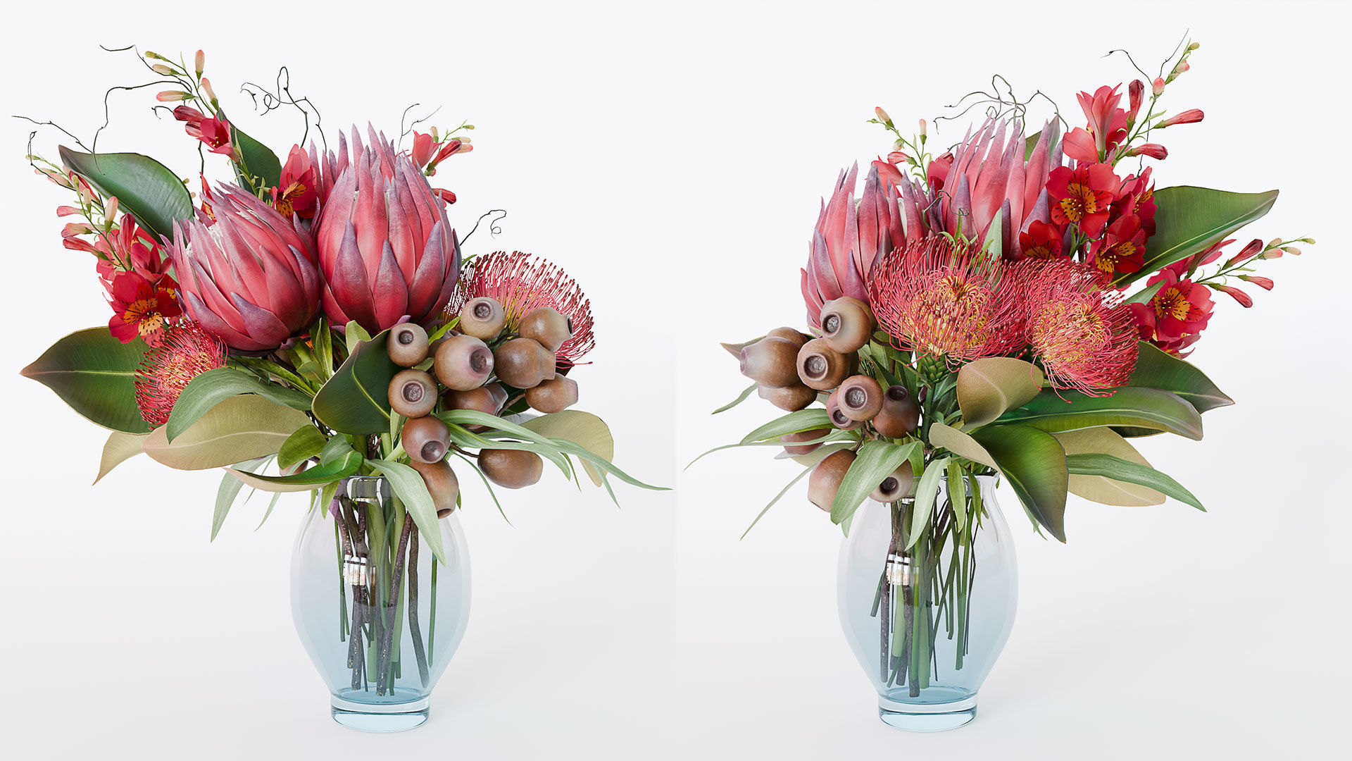 Bouquet of flowers 3D model_2