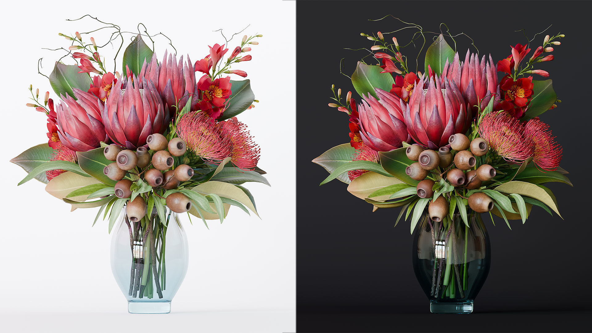 Bouquet of flowers 3D model_1