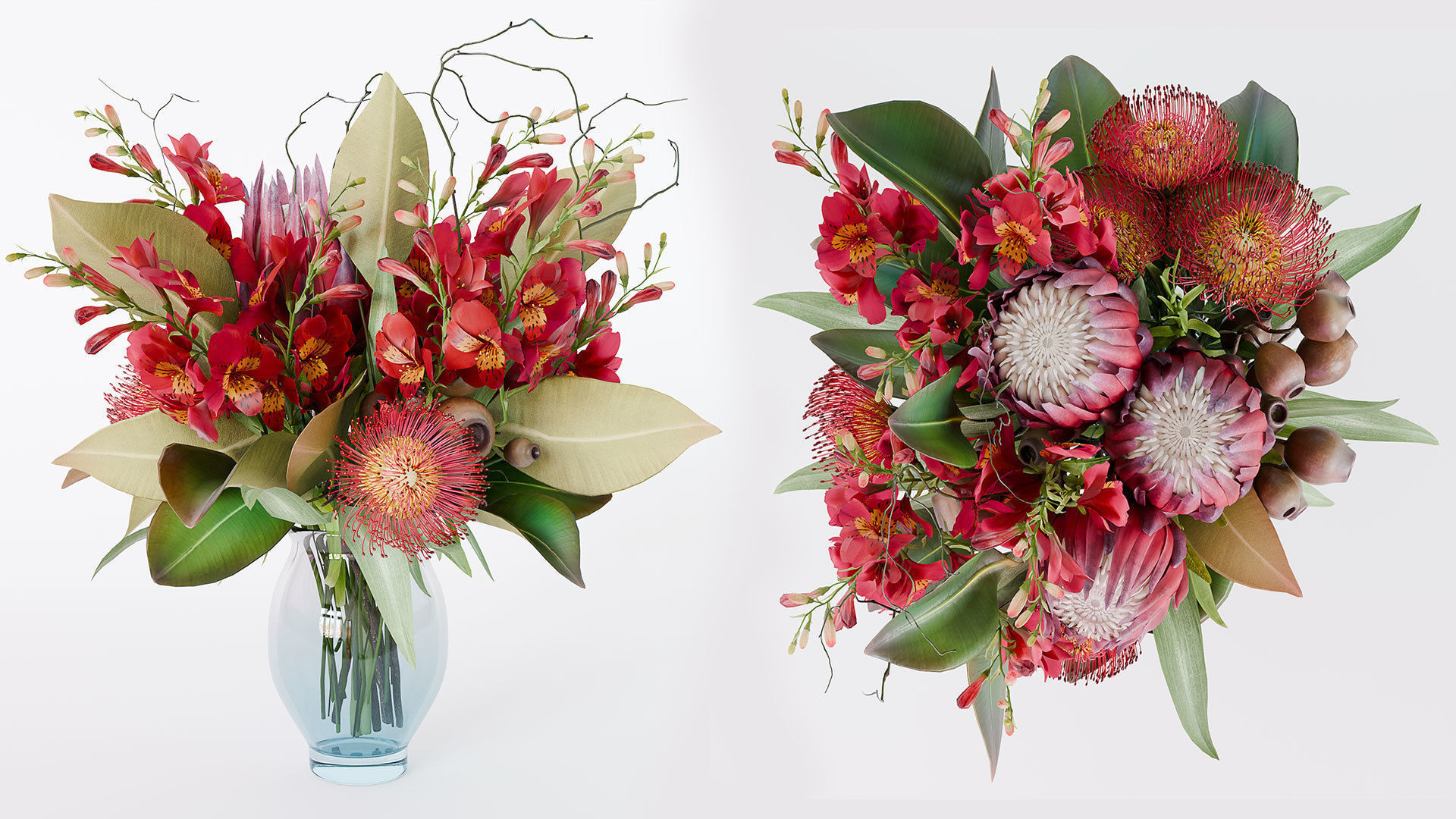 Bouquet of flowers 3D model_3