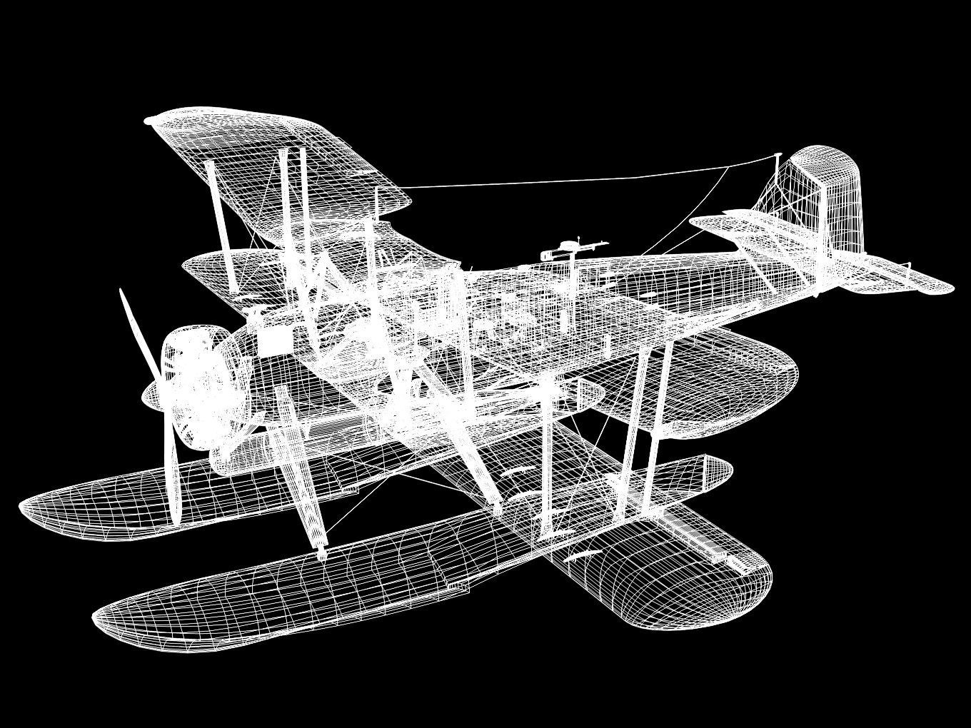 fairey swordfish  Float type 3D model_9