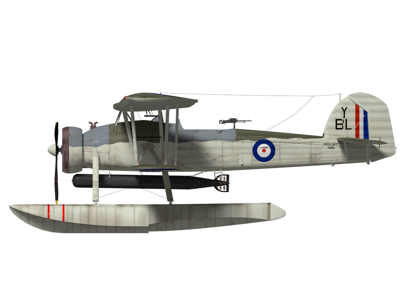 fairey swordfish  Float type 3D model_5