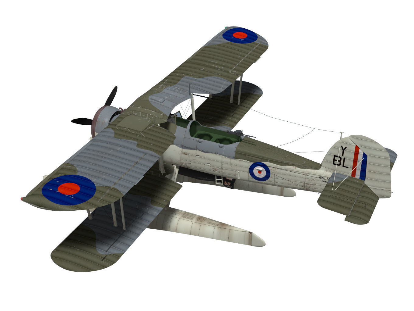 fairey swordfish  Float type 3D model_1