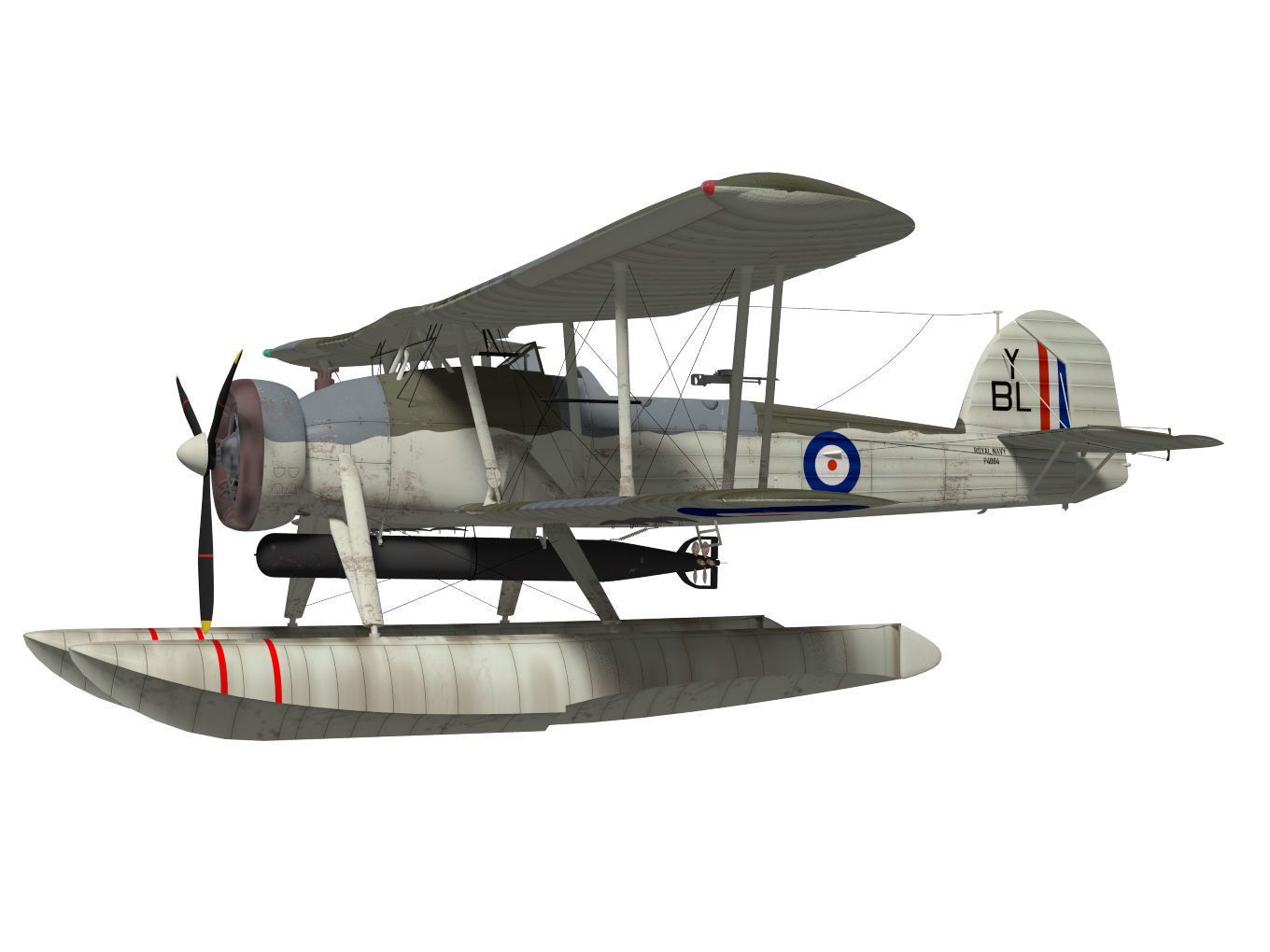 fairey swordfish  Float type 3D model_2