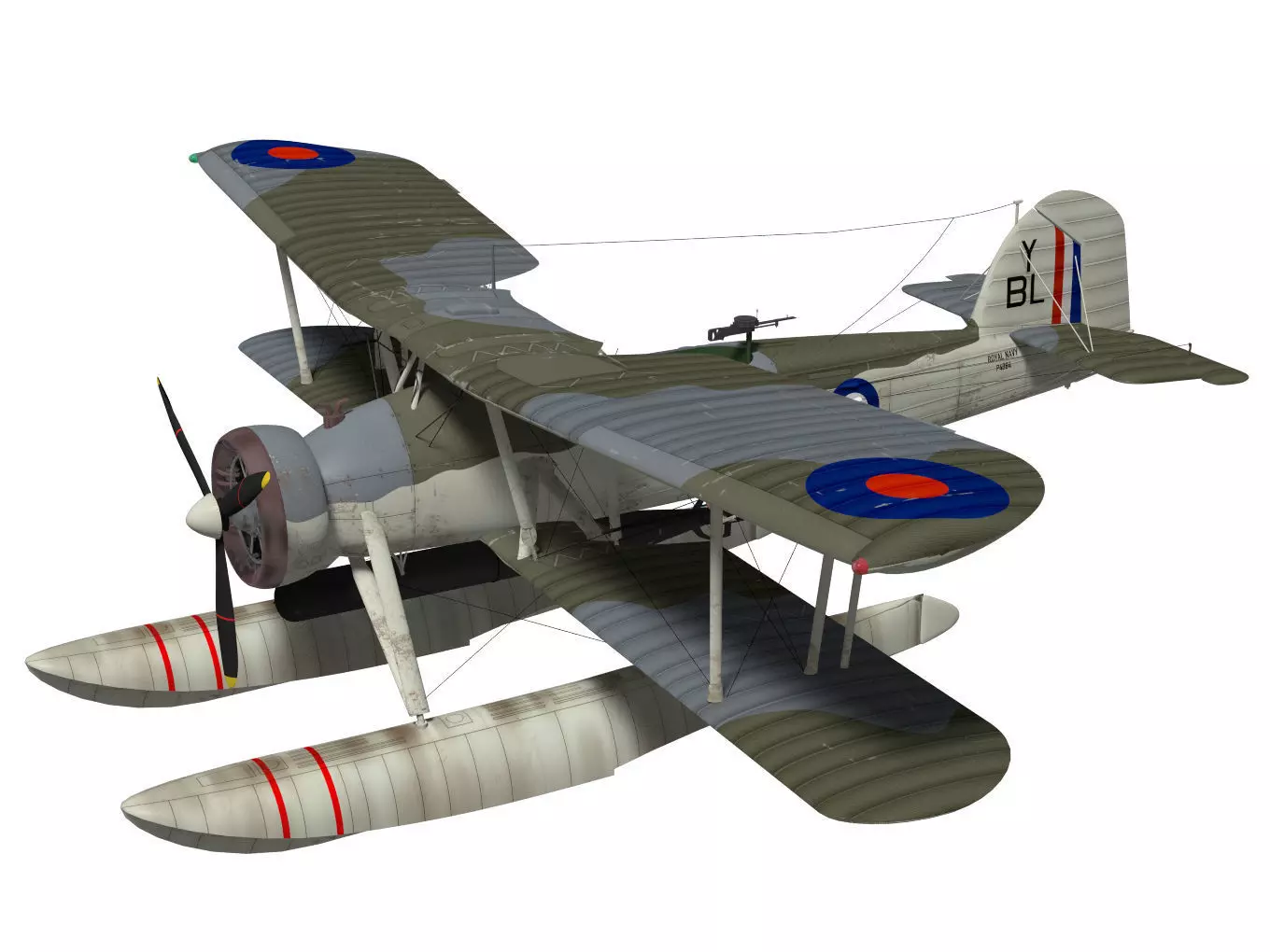fairey swordfish  Float type 3D model_0