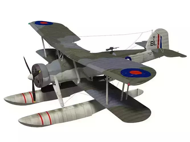 fairey swordfish  Float type 3D model