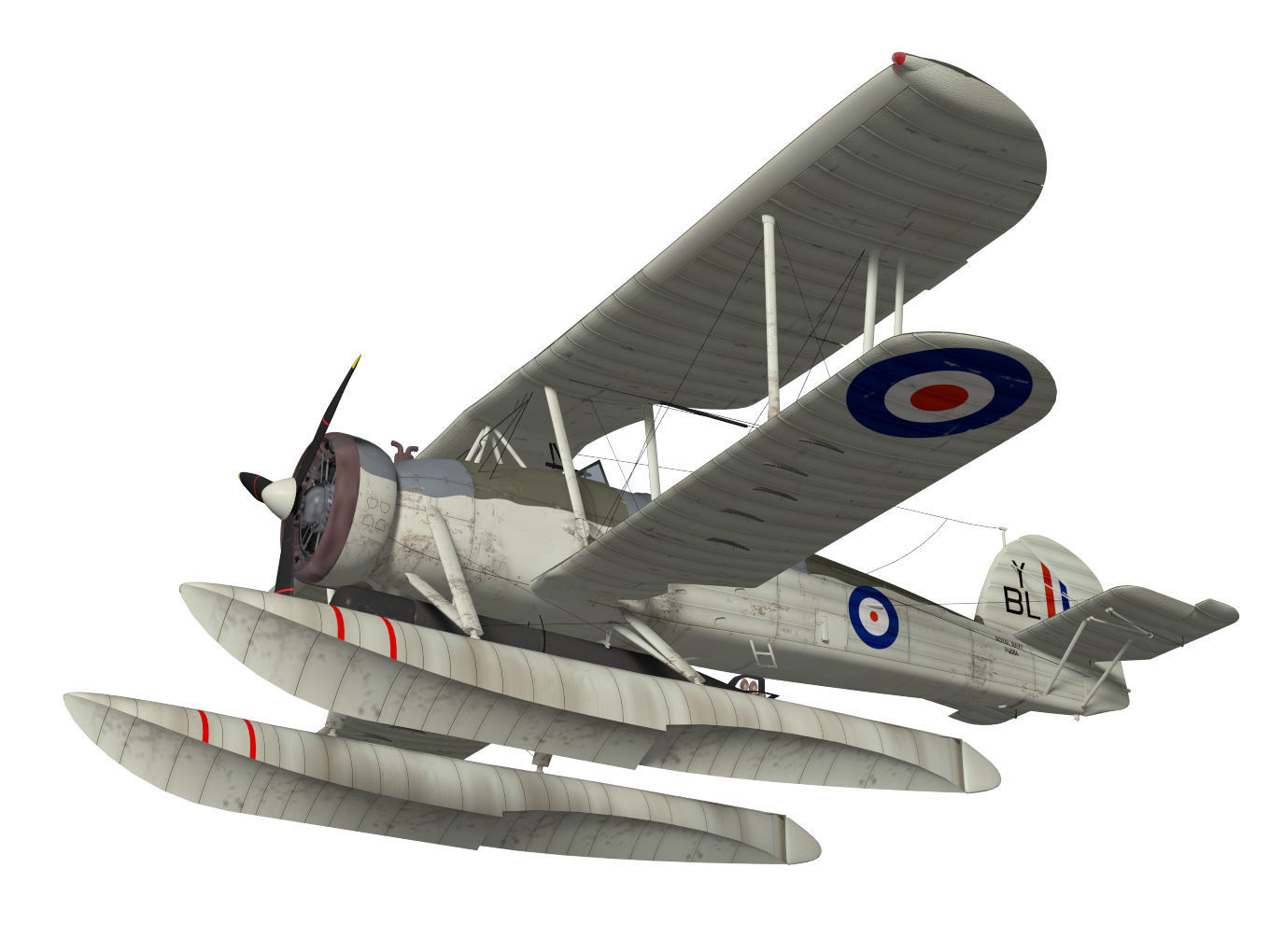 fairey swordfish  Float type 3D model_3