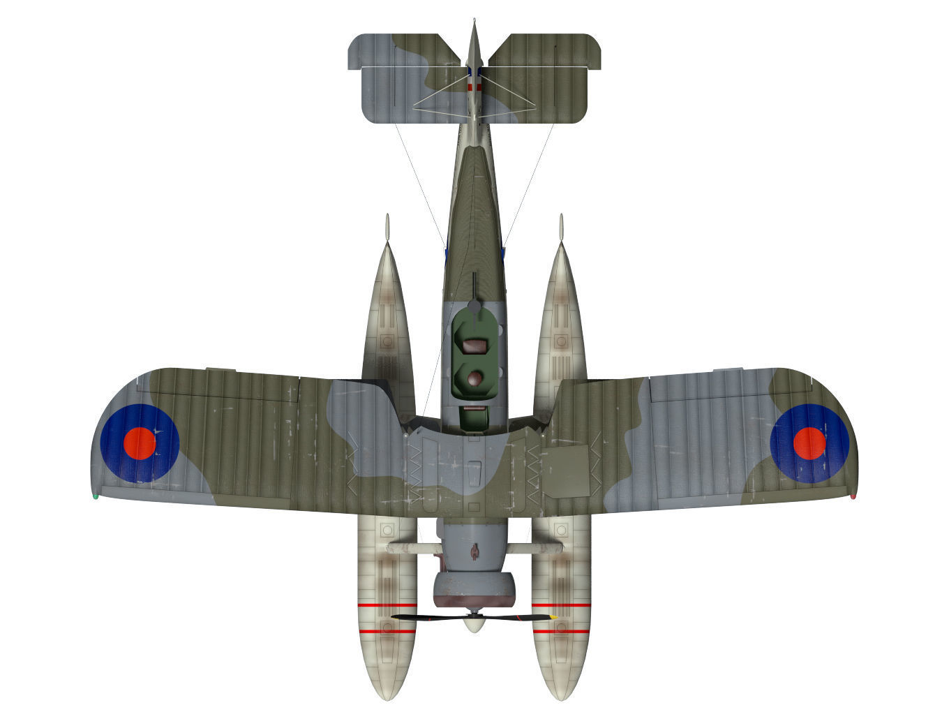 fairey swordfish  Float type 3D model_7