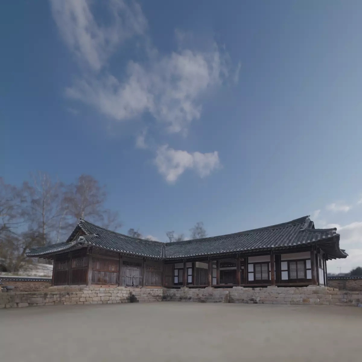 Joseon Local Government Main House 3D model_0