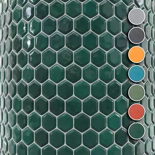 kitchen glaze tile PBR texture 005 Texture