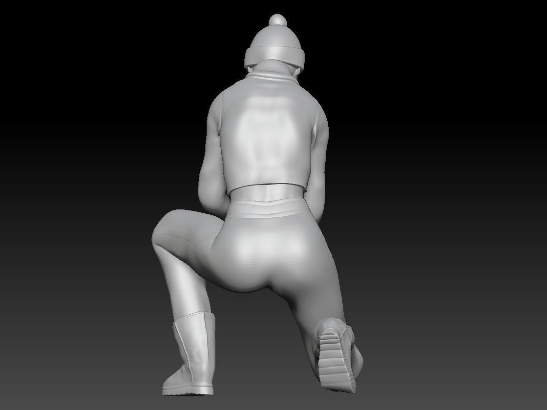 THROW SNOW BALL 2 3D print model_3