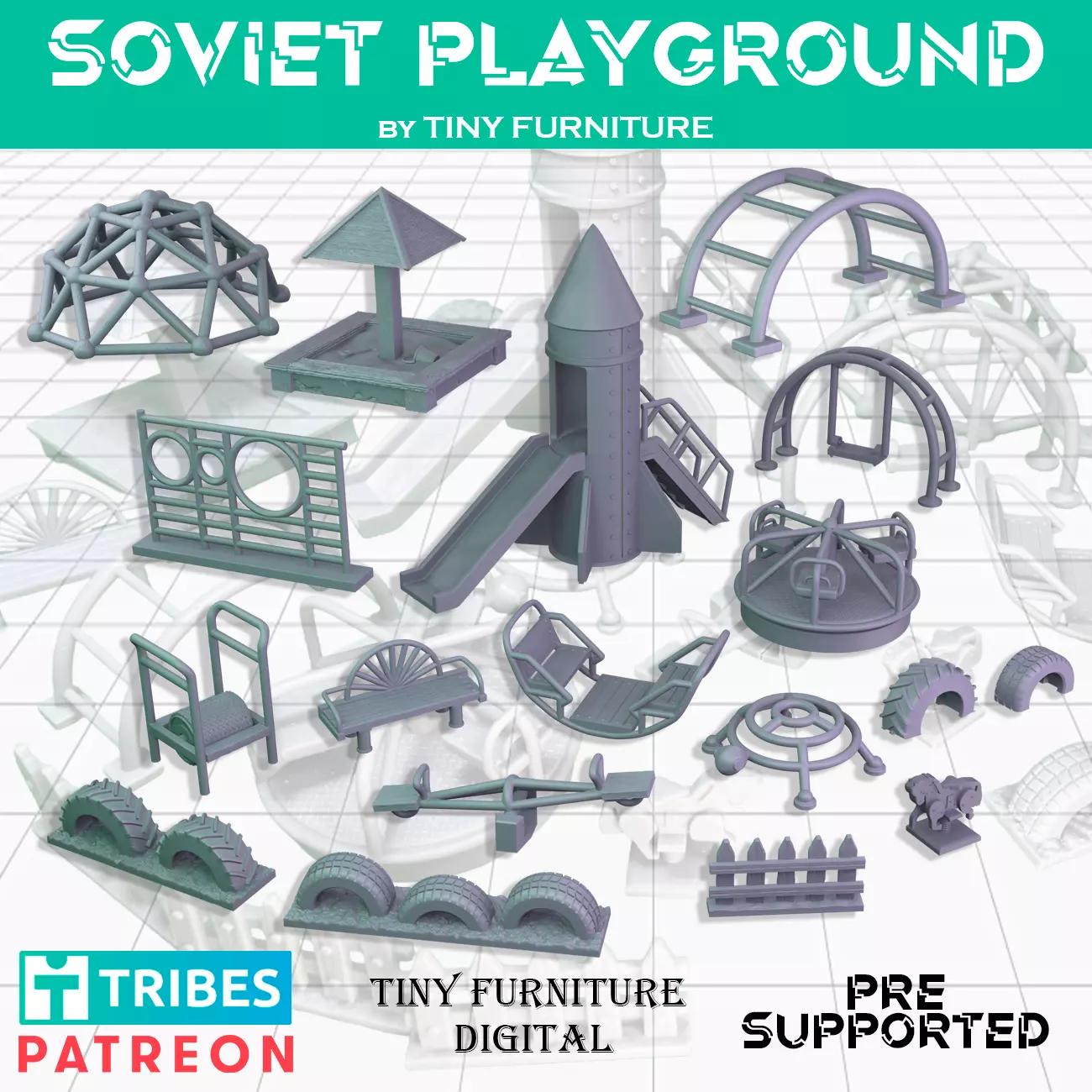 Soviet Playground 3D print model_0
