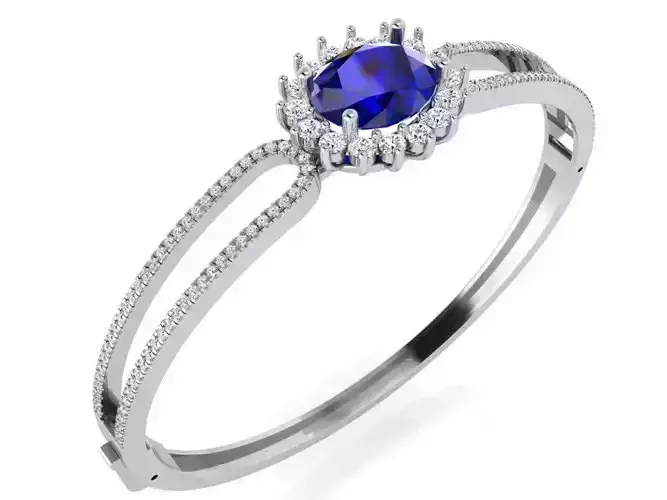 Oval Halo Bracelet 4793