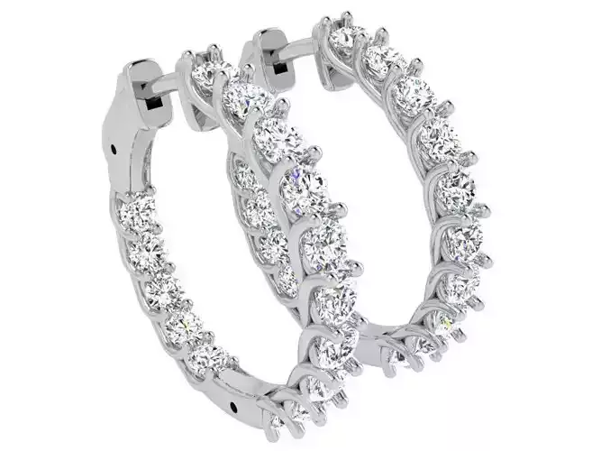Diamond Hoop Earring 4795