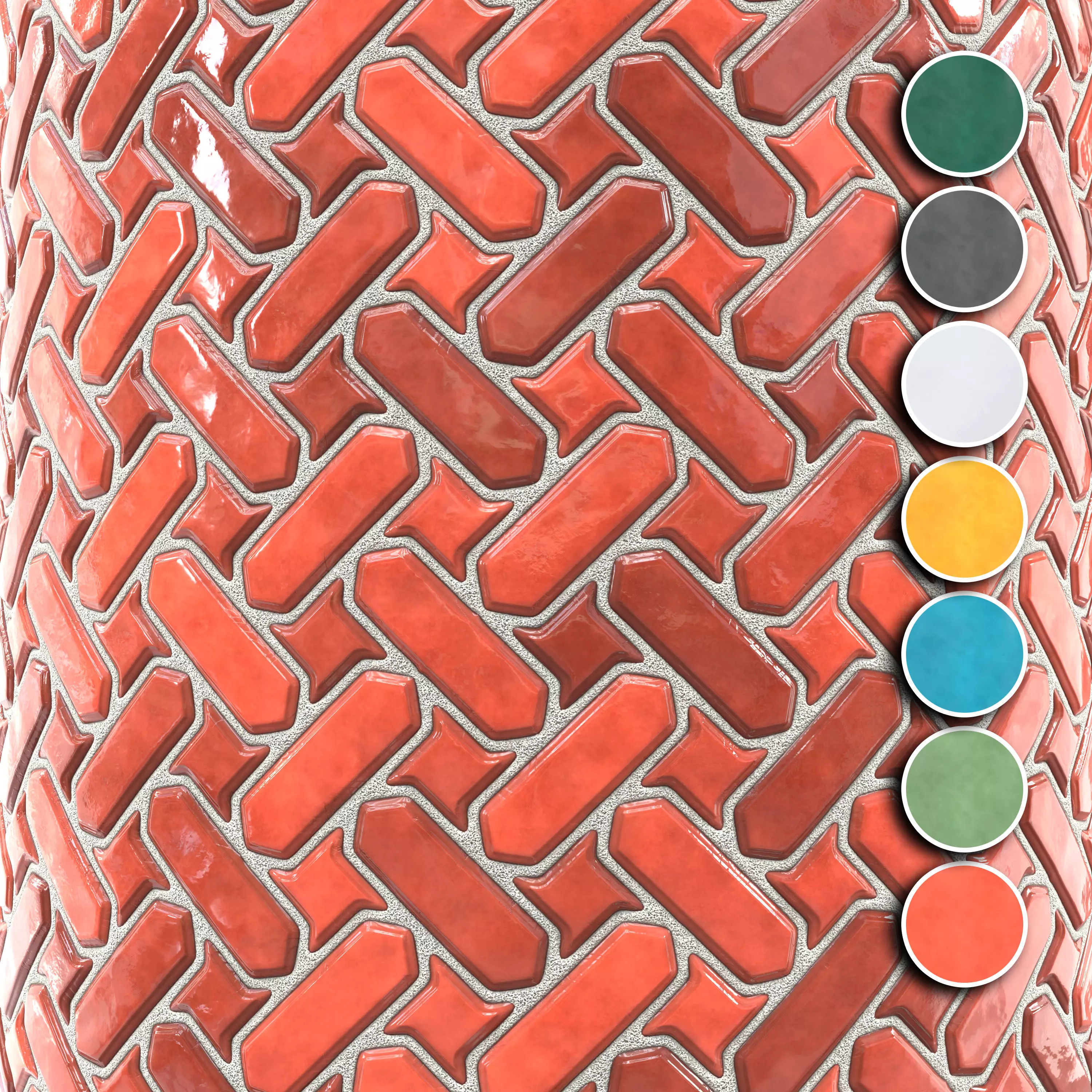 kitchen glaze tile PBR texture 009 Texture_0