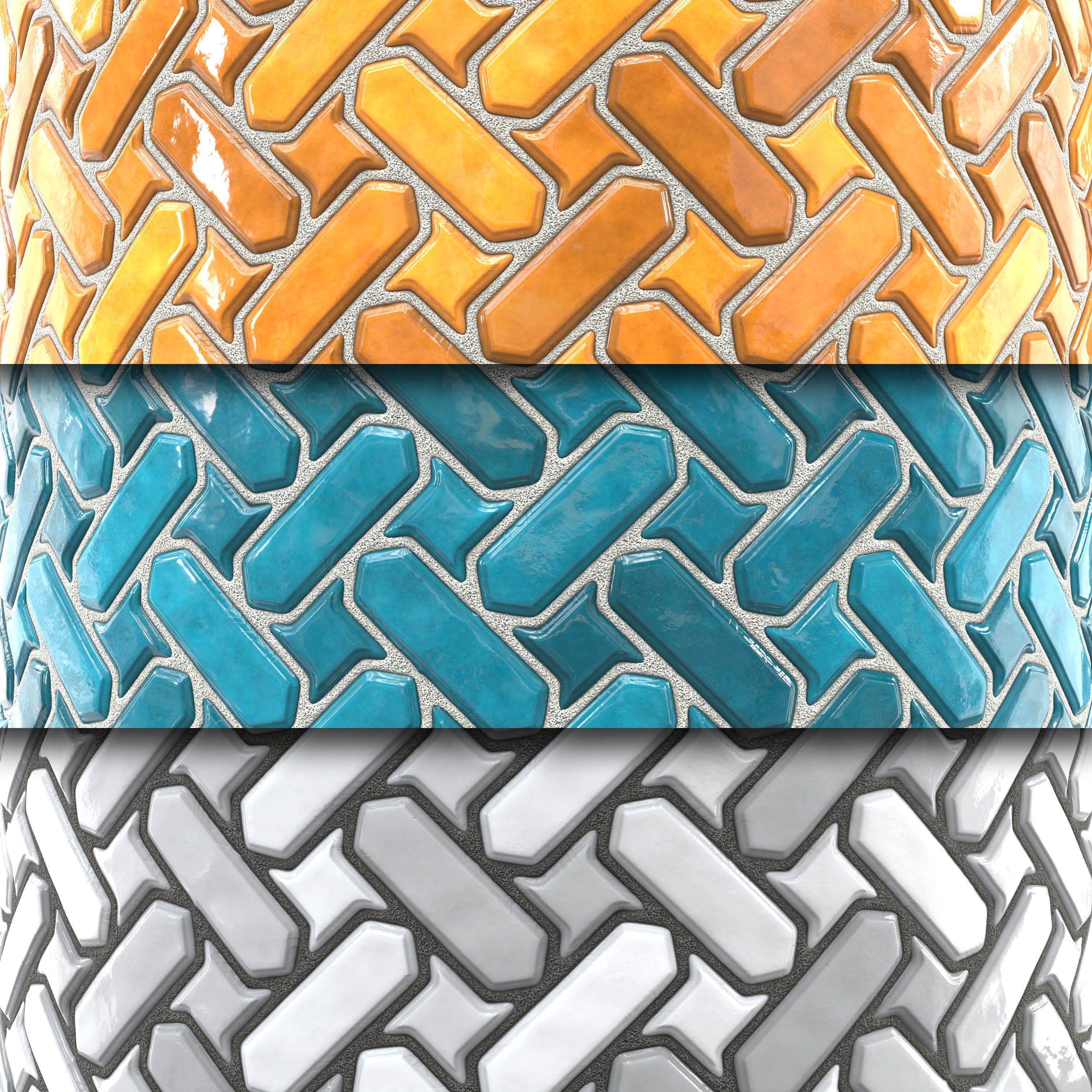 kitchen glaze tile PBR texture 009 Texture_2