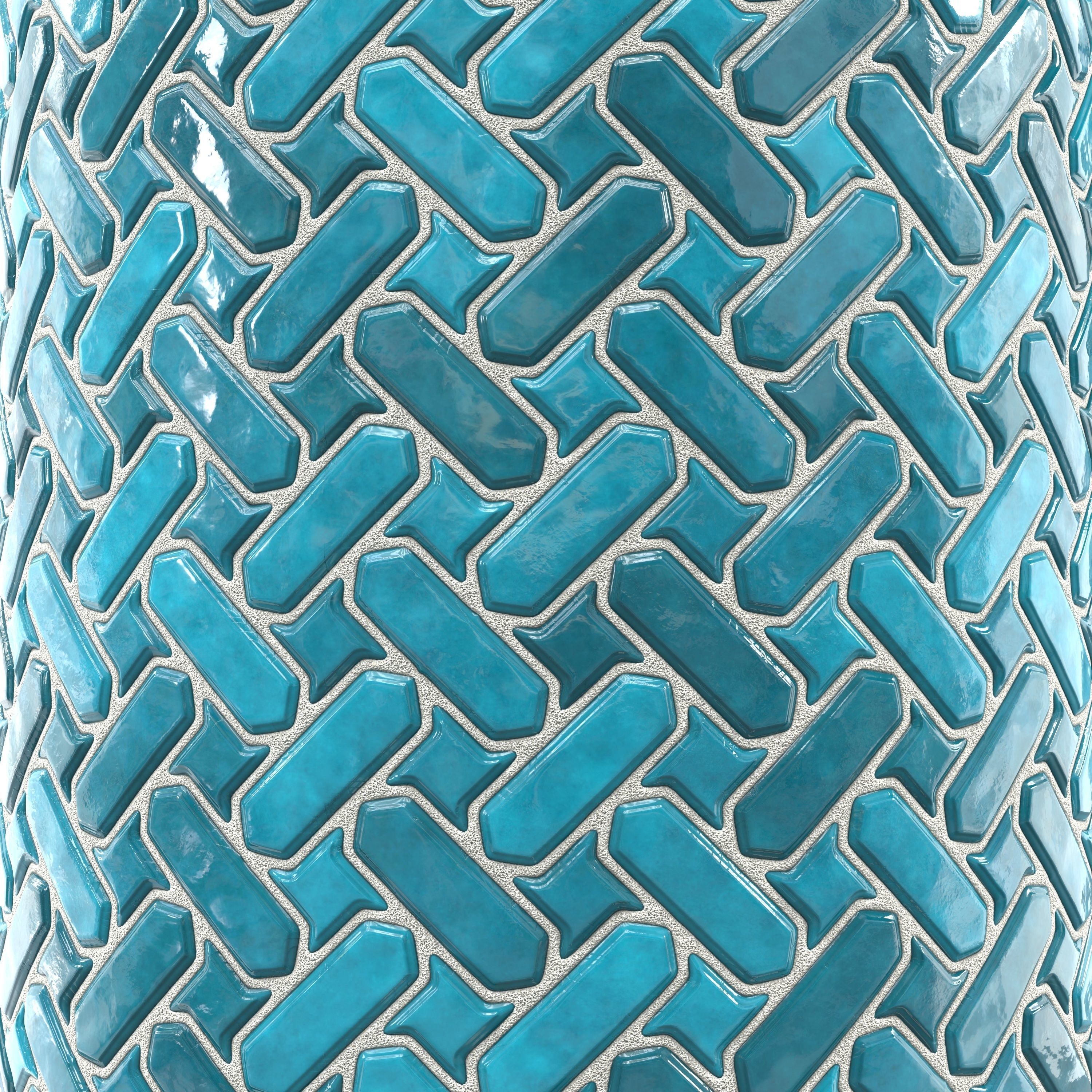 kitchen glaze tile PBR texture 009 Texture_7