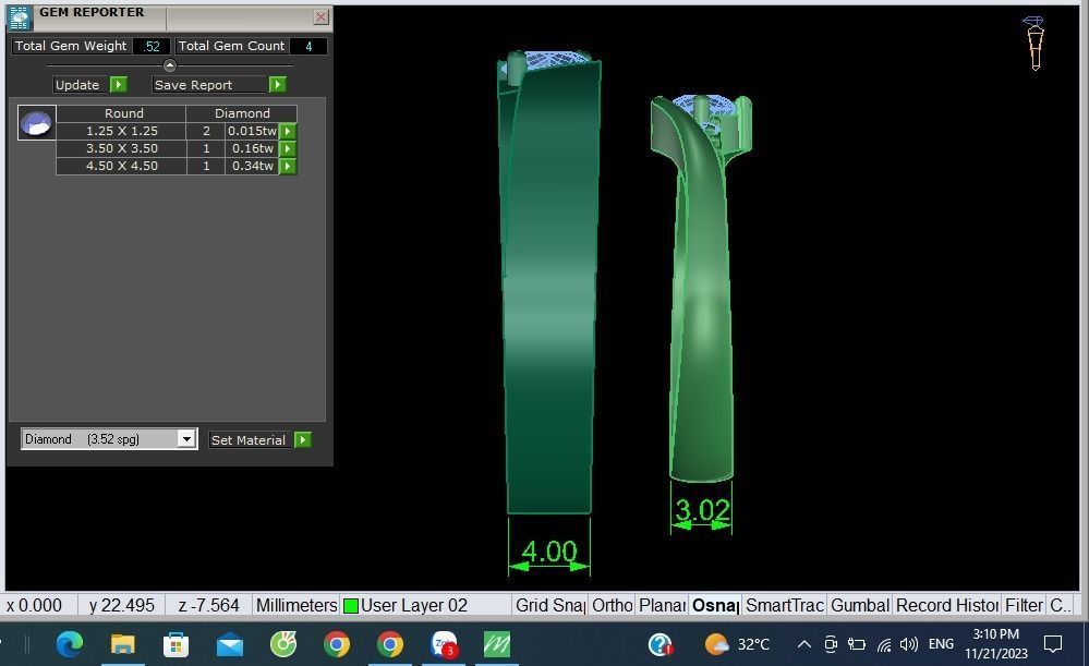 wedding ring 3D print model_3